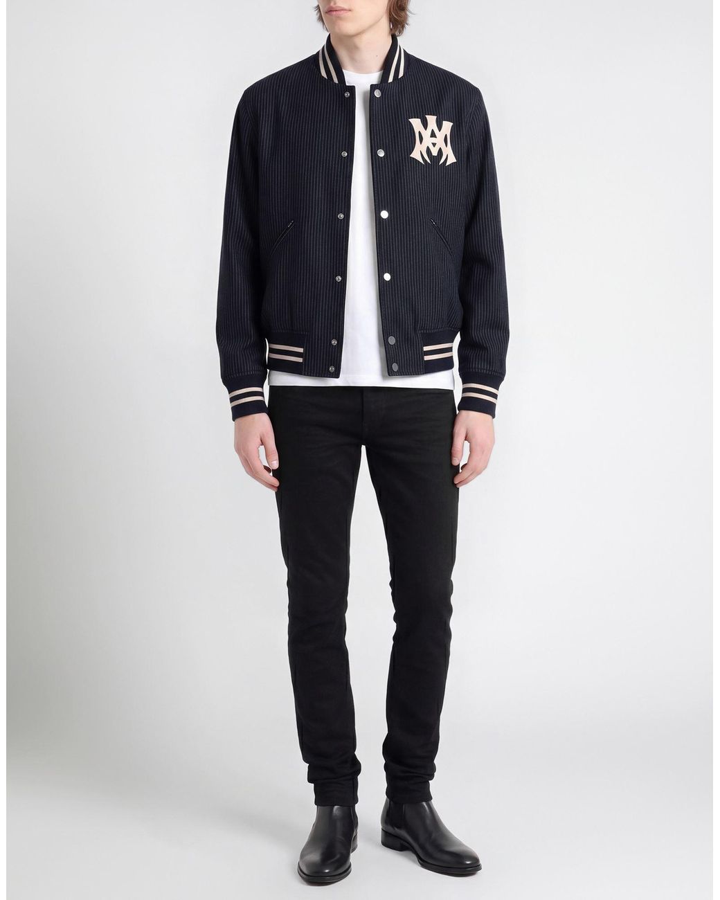 Amiri Blue Midnight Jacket Virgin Wool for men