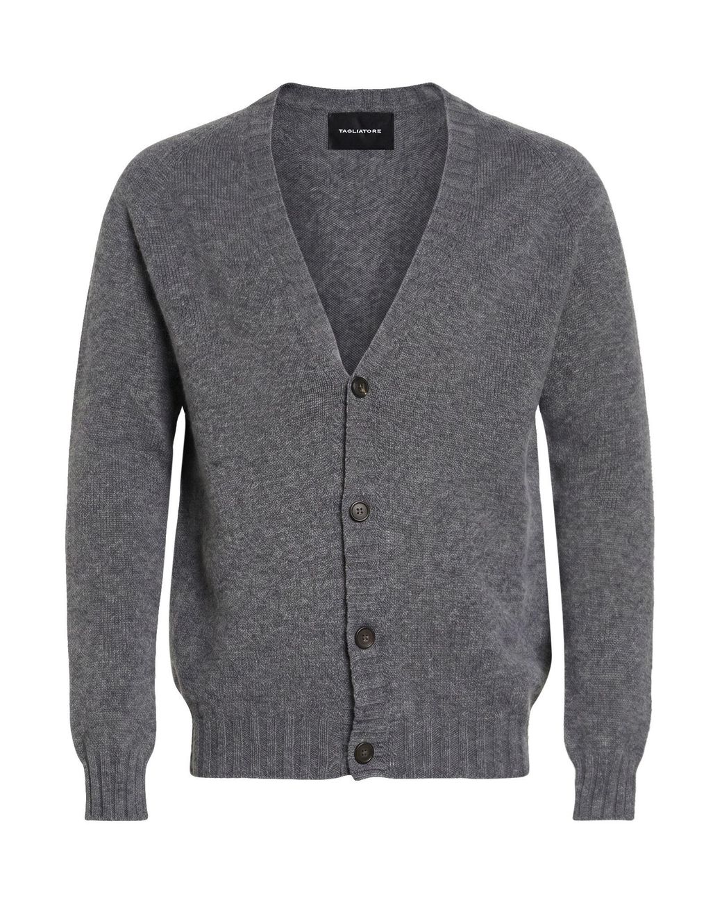 Tagliatore Gray Cardigan Cashmere for men