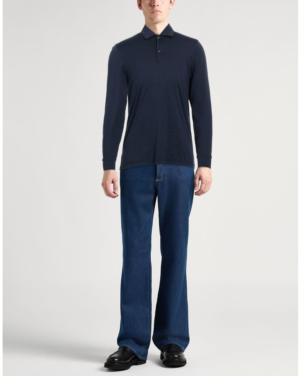 Polo Aspesi de hombre de color Blue