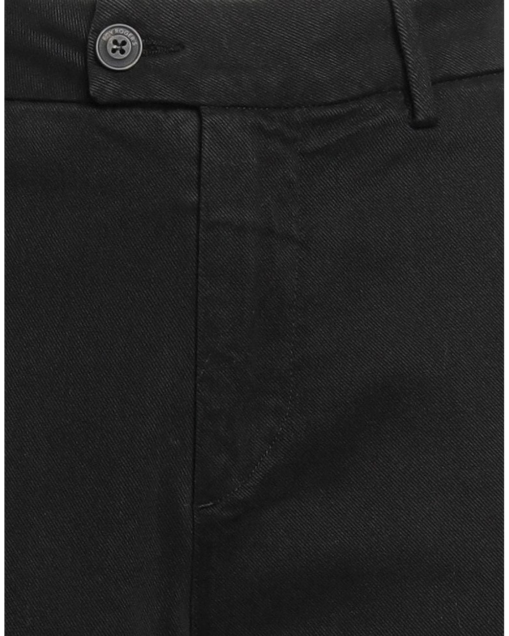 Roy Rogers Black Pants Cotton, Lyocell, Elastane