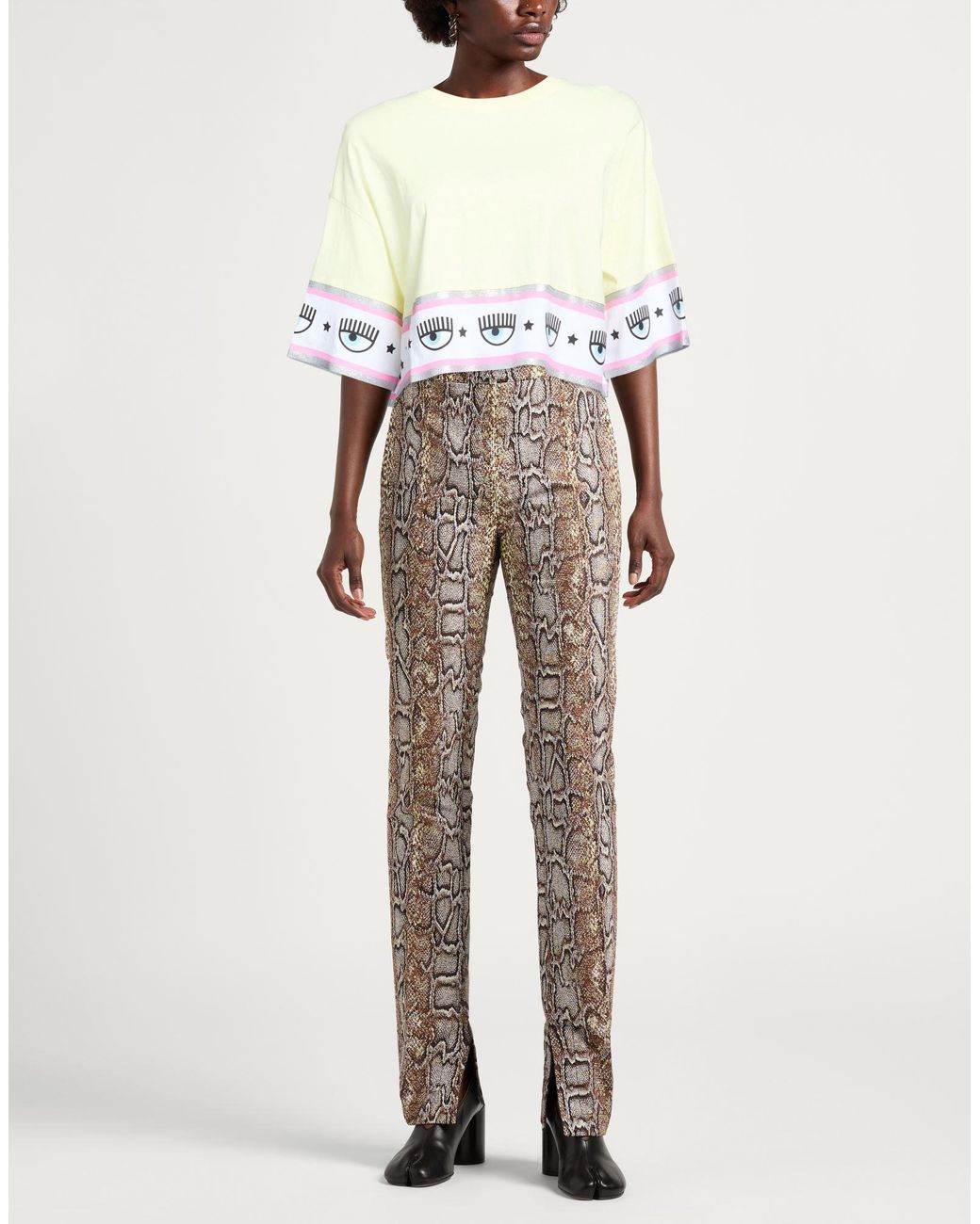 Chiara Ferragni White T-Shirt Cotton