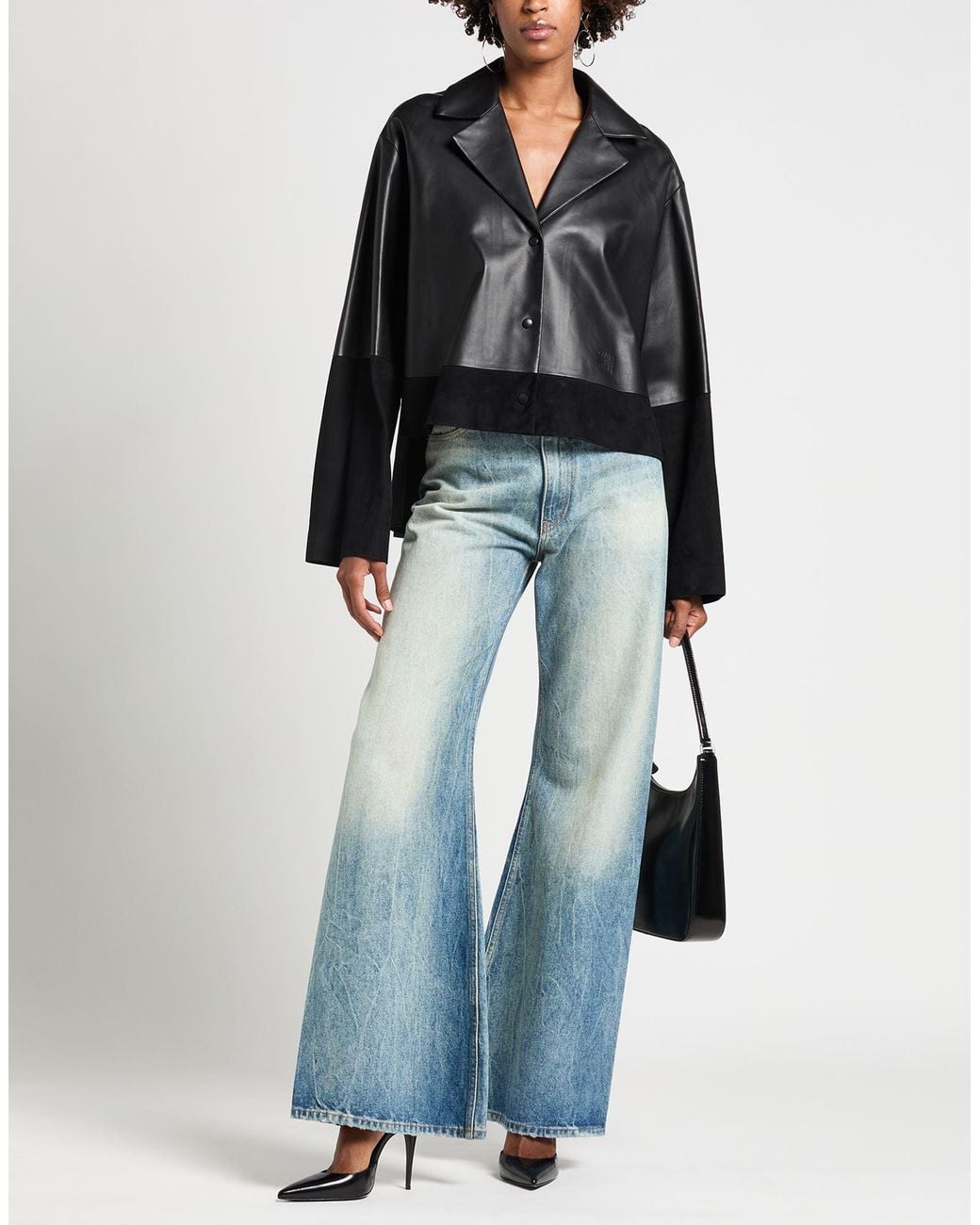 Loewe Black Jacket Lambskin, Goat Skin