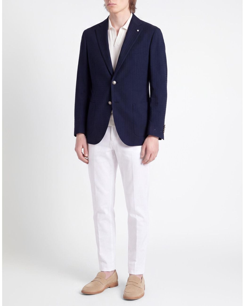 L.b.m. 1911 Blue Blazer Cotton for men