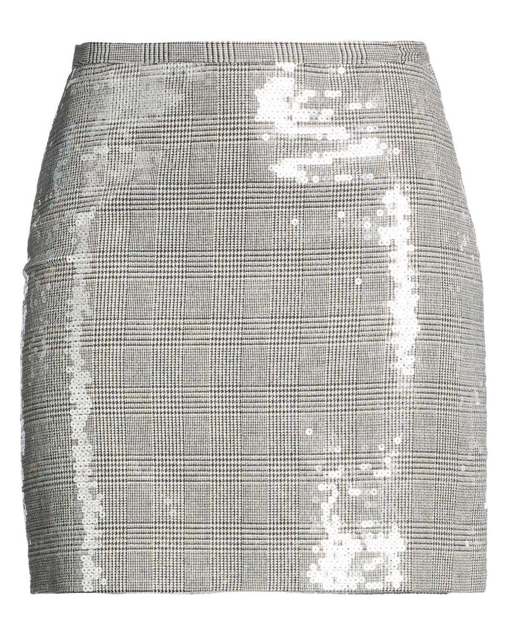 SIMONA CORSELLINI Gray Mini Skirt