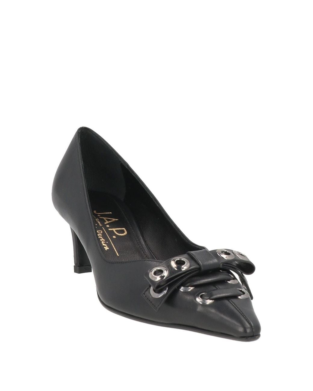 J.A.P. JOSE ANTONIO PEREIRA Black Pumps Leather
