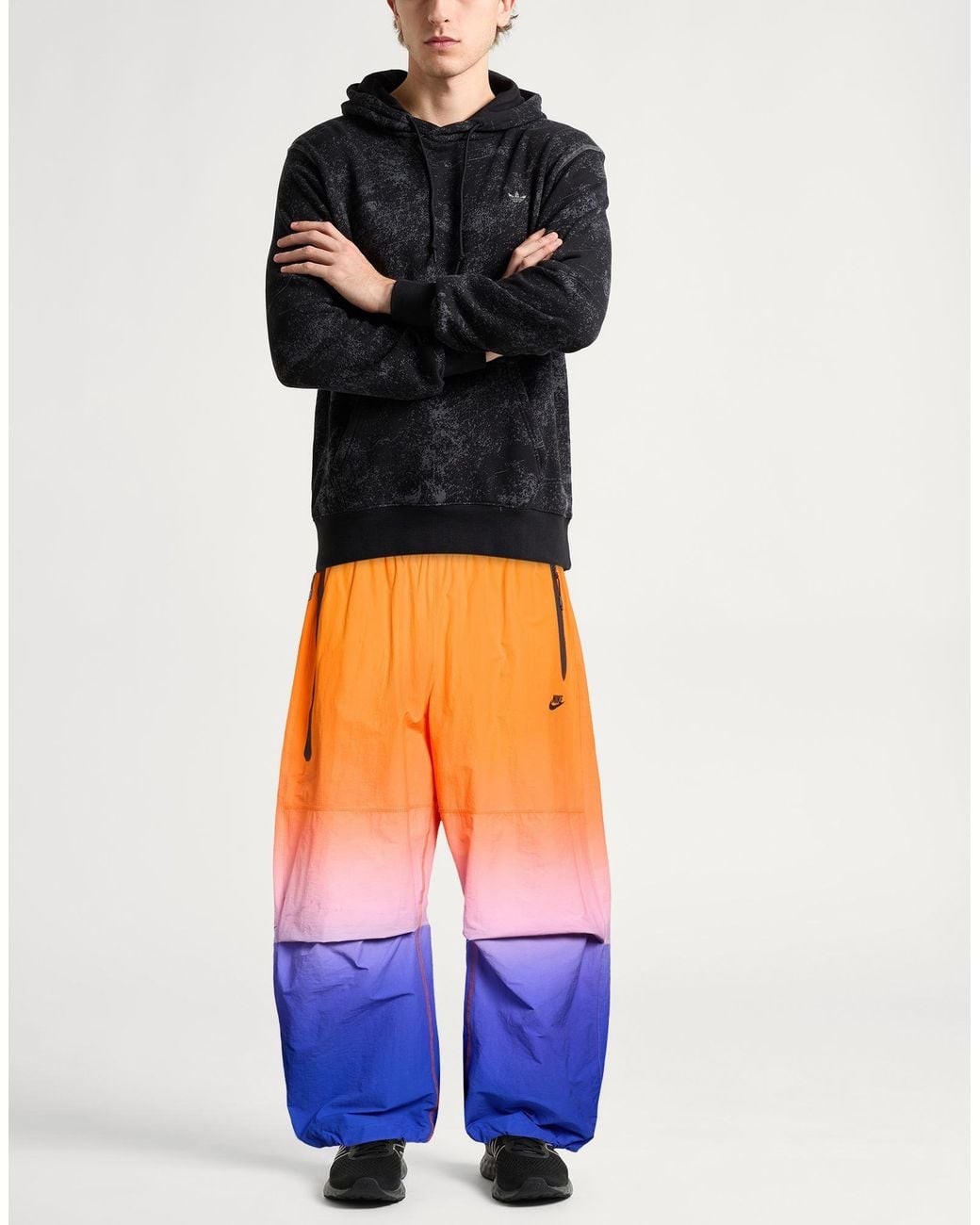 Nike Blue Pants Nylon, Elastane for men