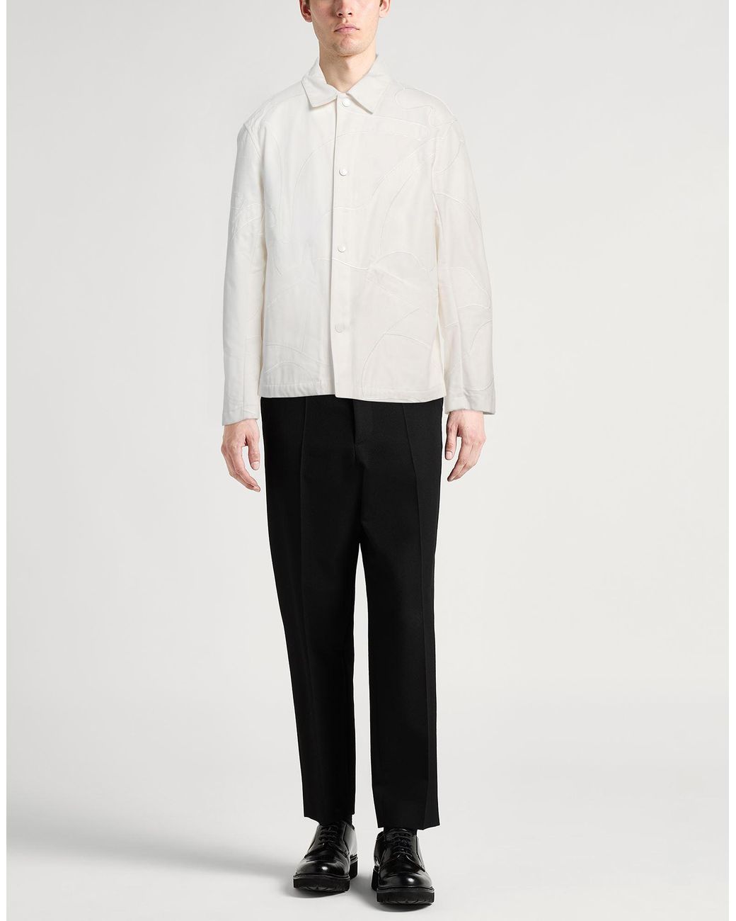 Emporio Armani White Denim Outerwear for men