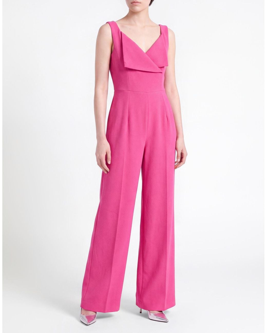 Emilia Wickstead Pink Fuchsia Jumpsuit Polyester, Elastane