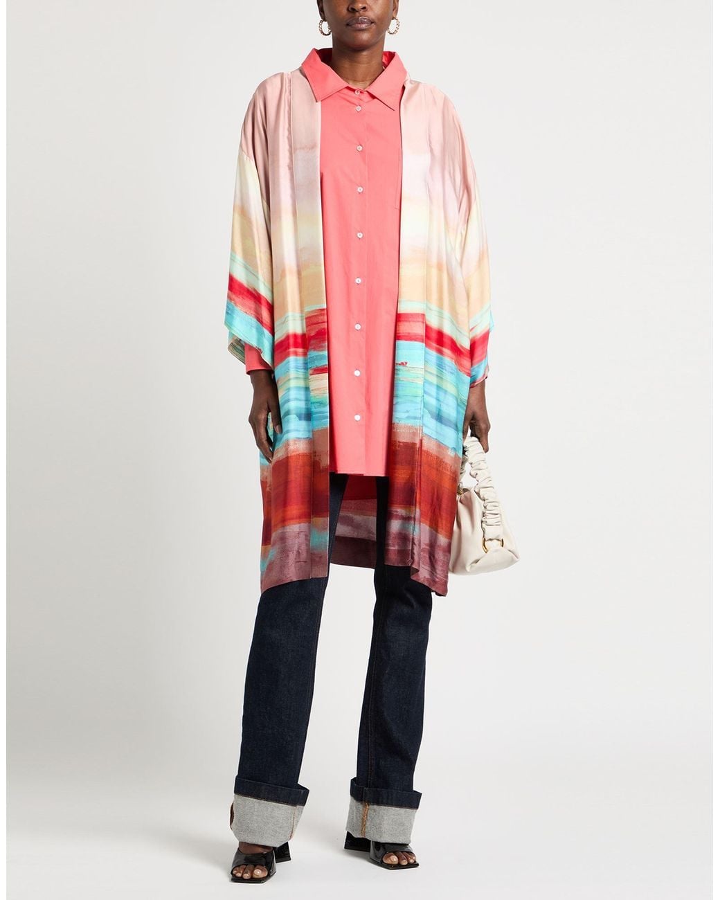 Ottod'Ame Red Overcoat & Trench Coat