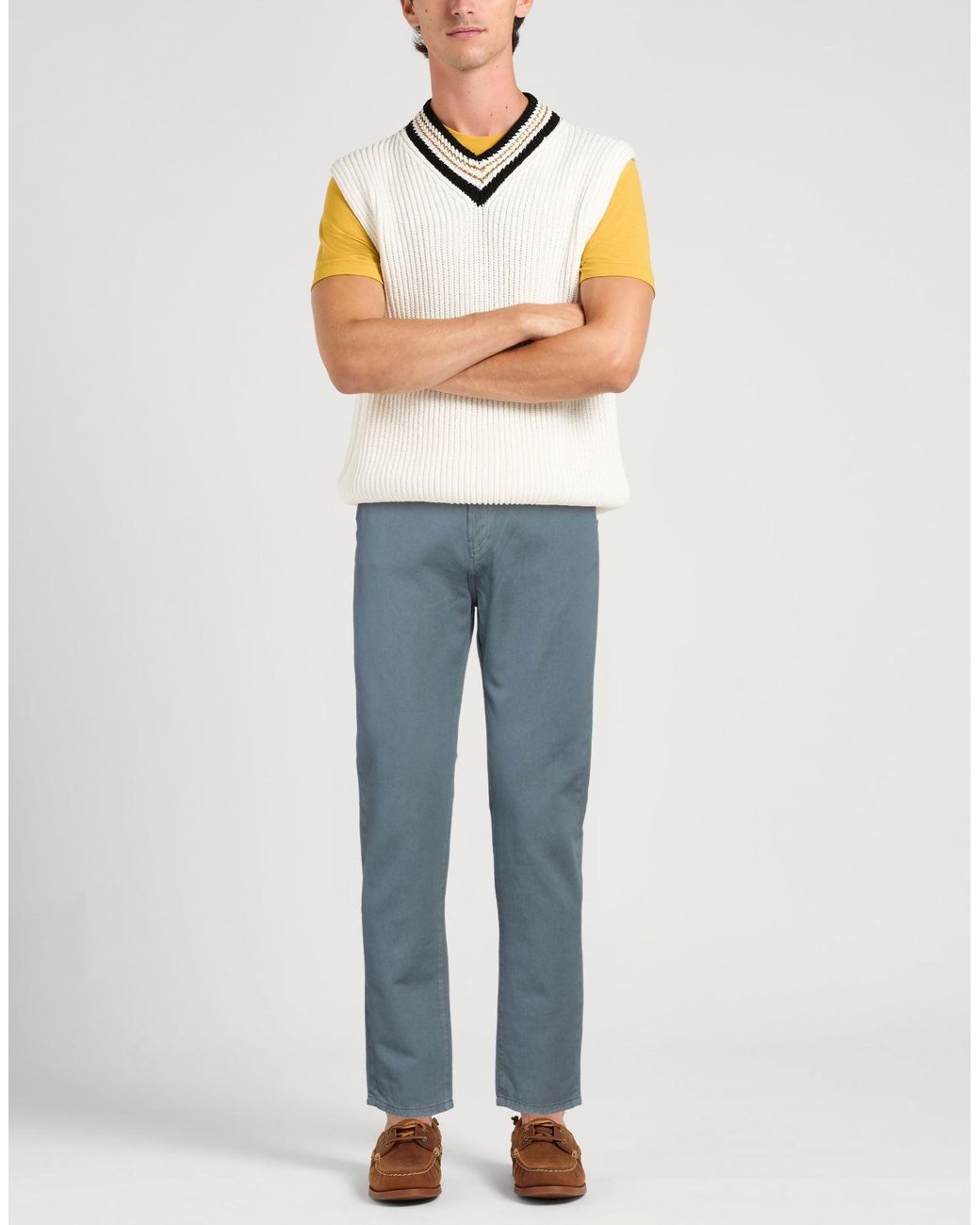 Daniele Alessandrini Blue Trouser for men