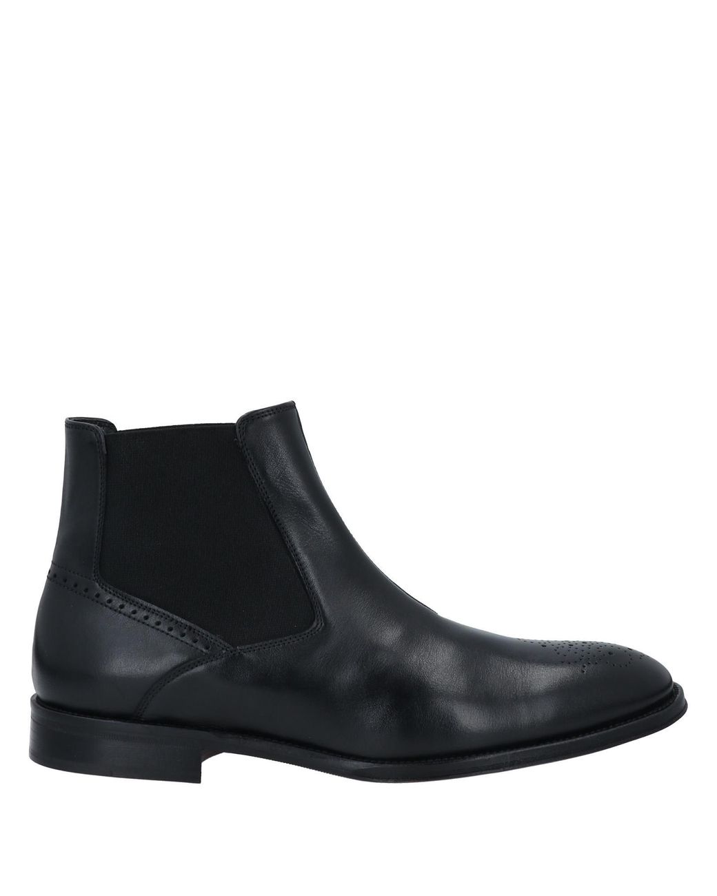 Bruno Magli Leather Ankle Boots in Black for Men - Lyst