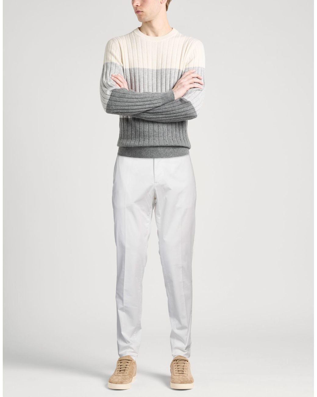 PT Torino White Trouser for men