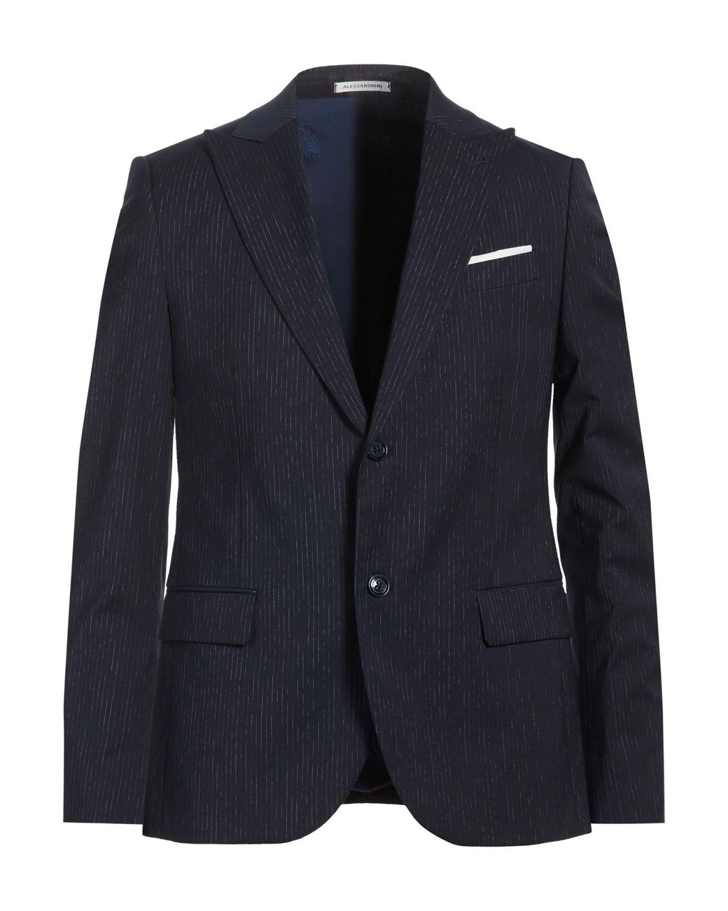 Daniele Alessandrini Blue Blazer Wool, Polyester, Viscose, Elastane for men