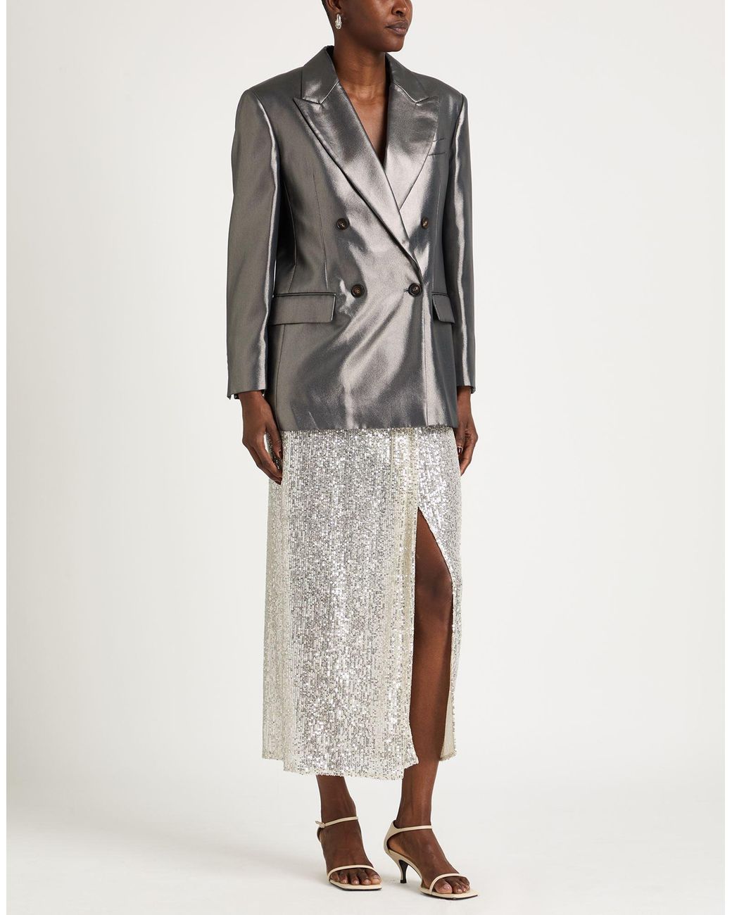 Brunello Cucinelli Black Blazer Silk