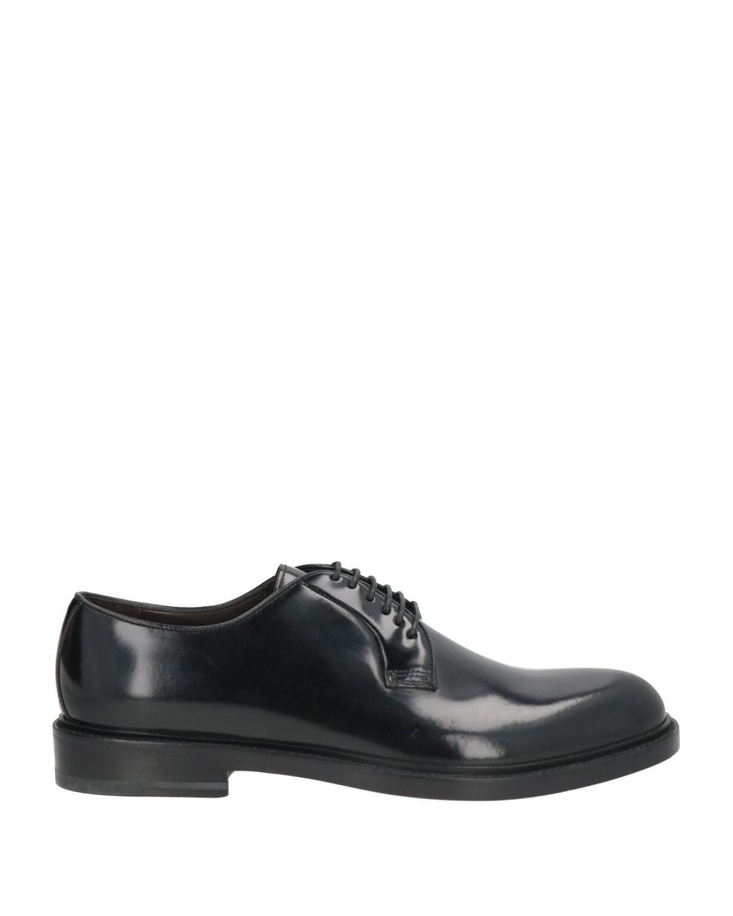 Tagliatore Black Lace-Up Shoes Leather for men
