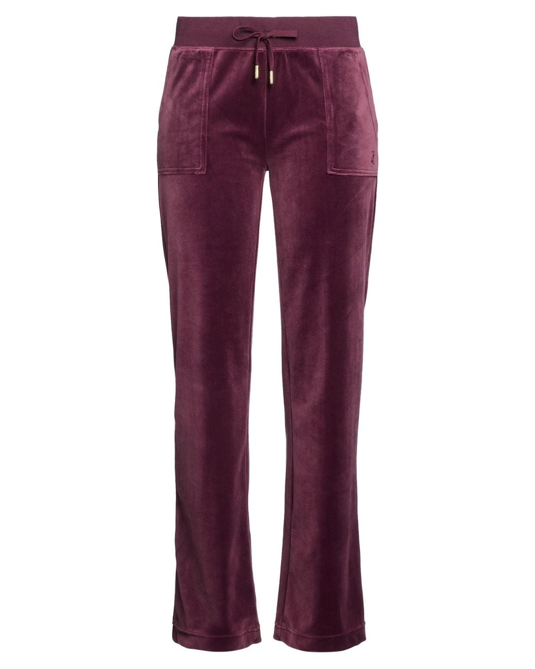 Juicy Couture Purple Pants Polyester, Elastane
