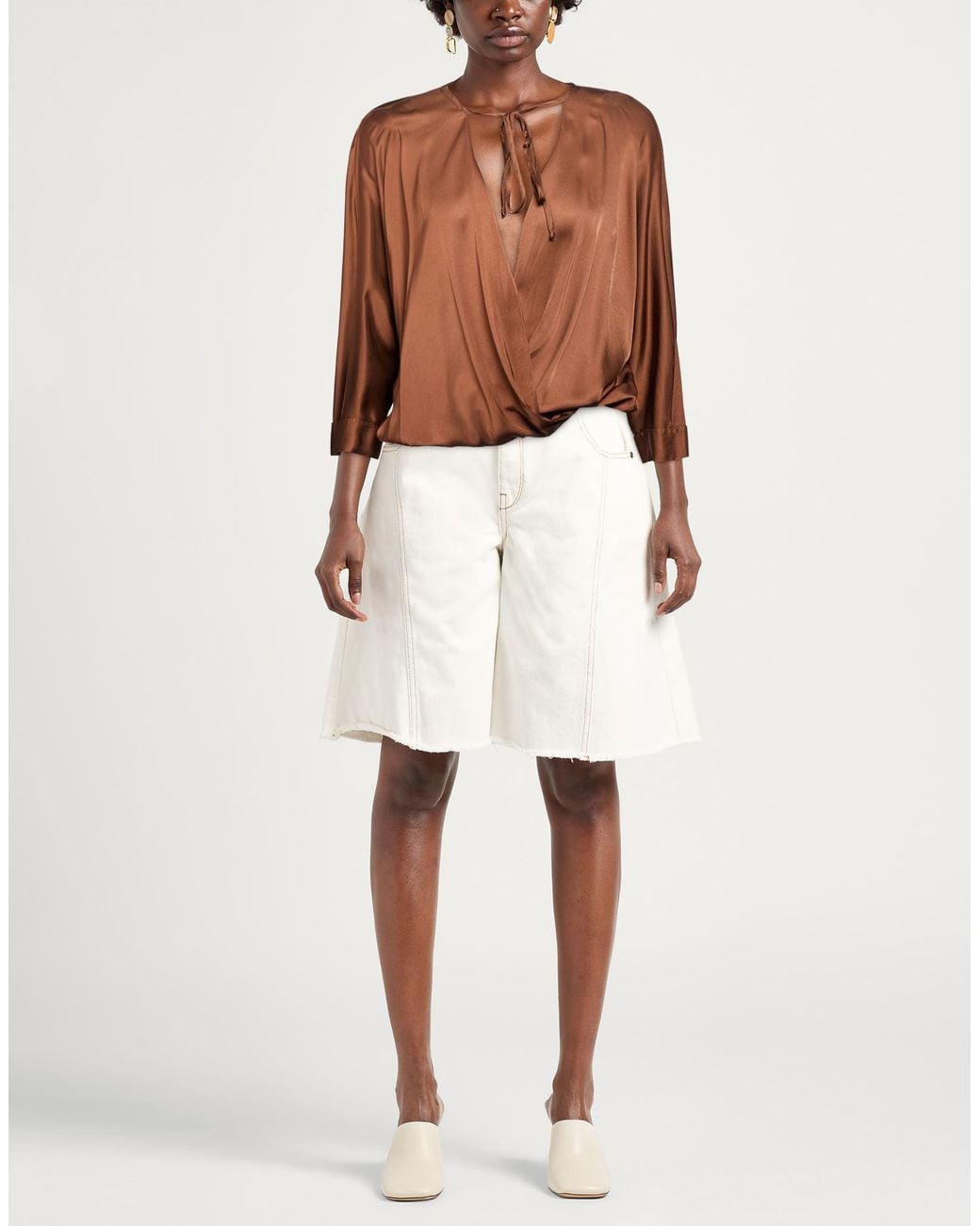 Manila Grace Brown Top