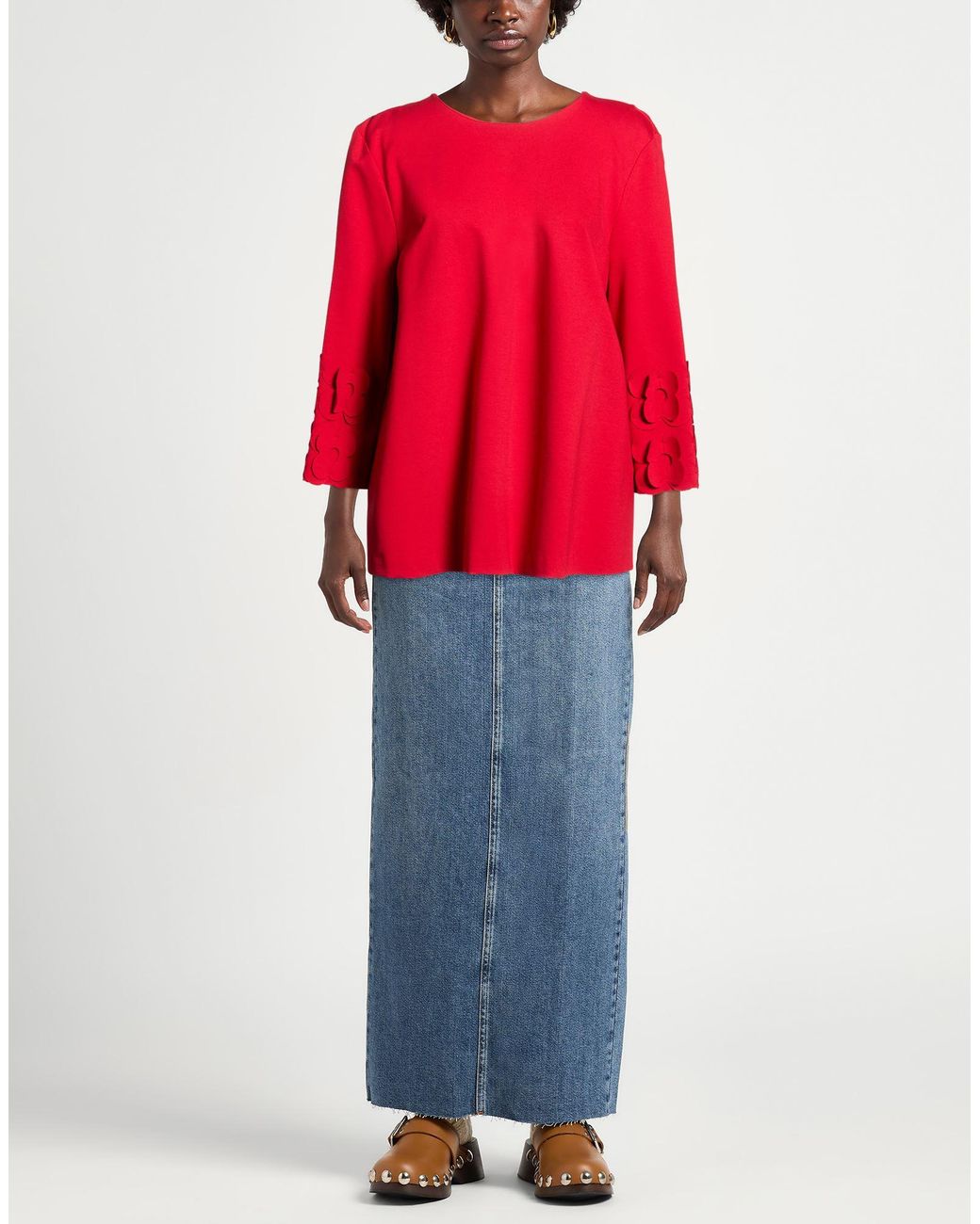MEIMEIJ Red Top Viscose, Polyamide, Elastane