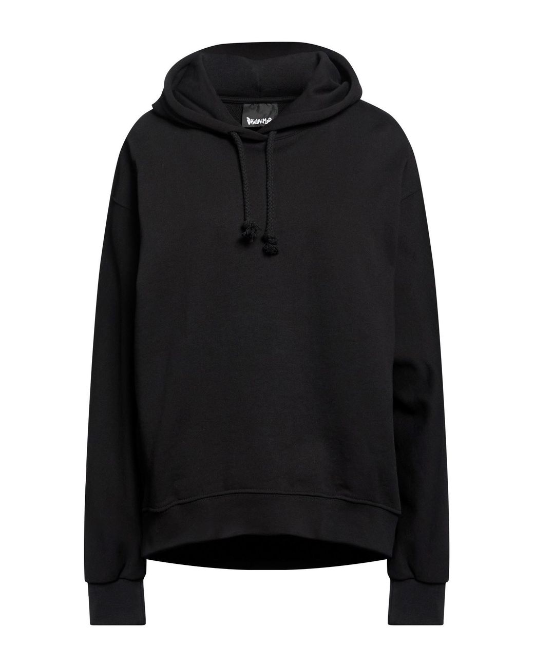 DISCLAIMER Black Sweatshirt Cotton
