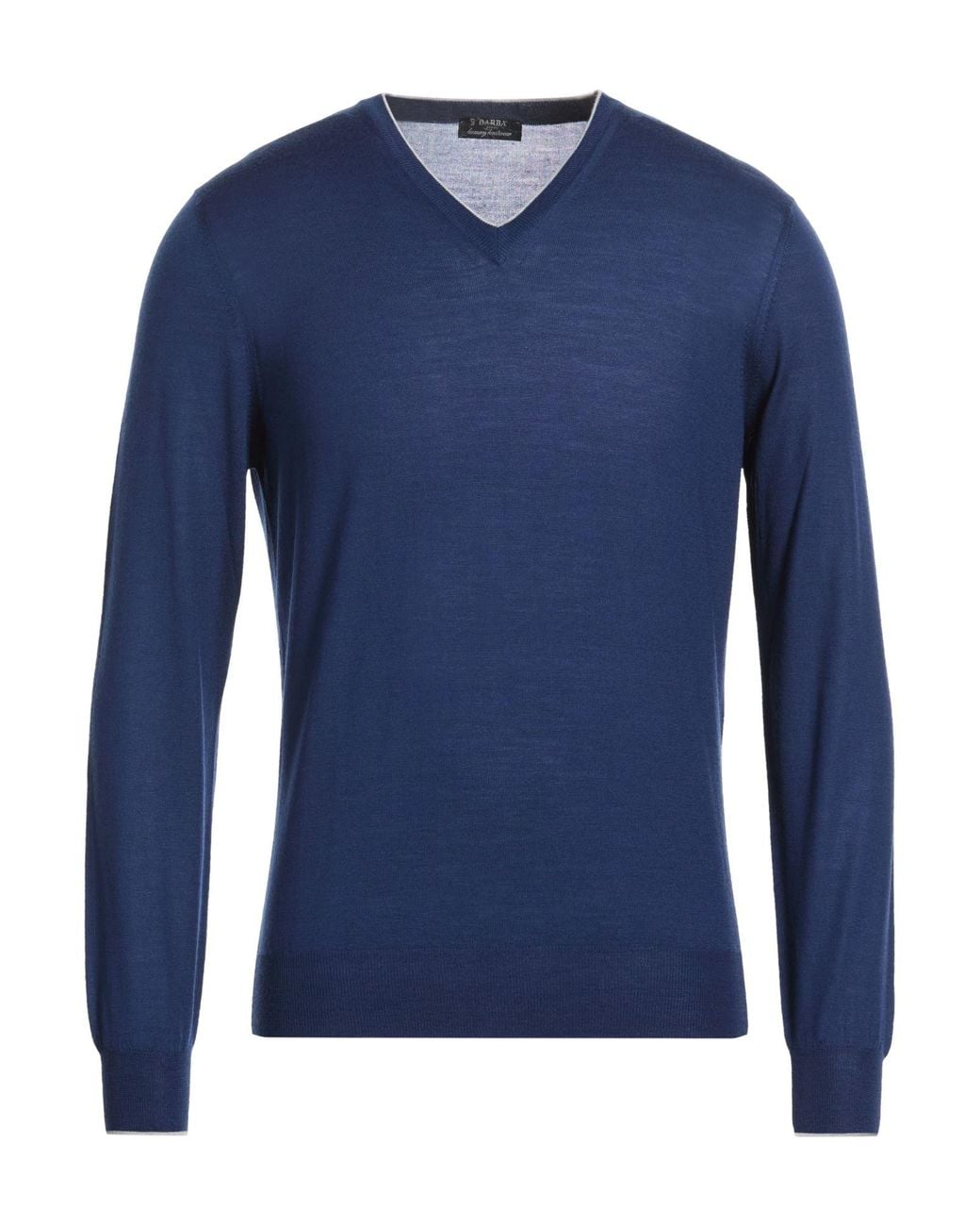 Barba Napoli Blue Sweater Virgin Wool for men