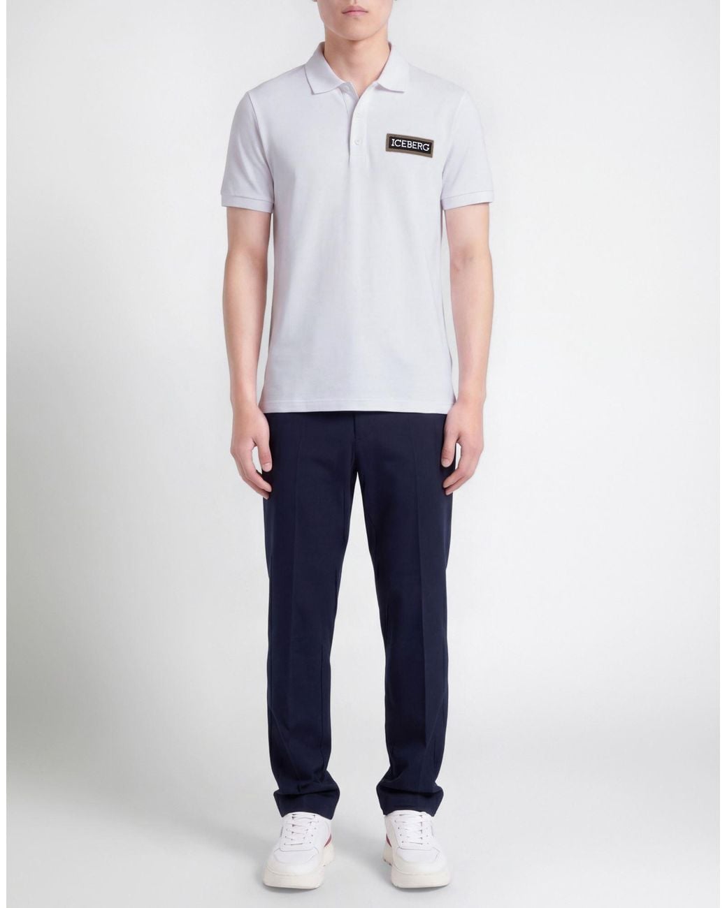 Iceberg White Polo Shirt for men