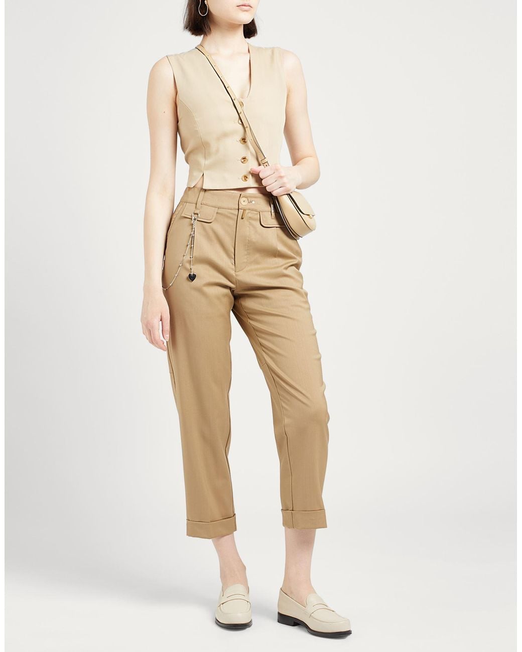 High Natural Pants