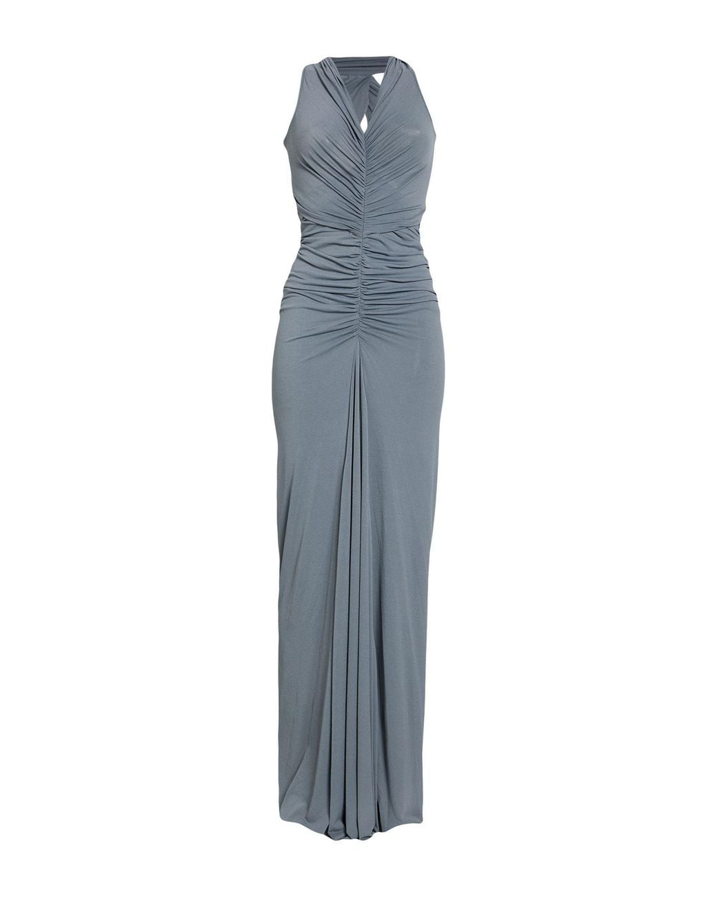 Rick Owens Blue Maxi Dress Viscose, Polyamide, Elastane