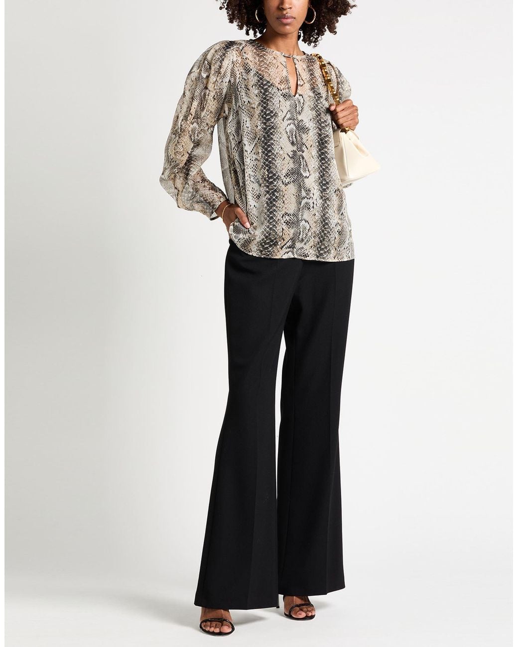 Twinset Gray Top Polyester