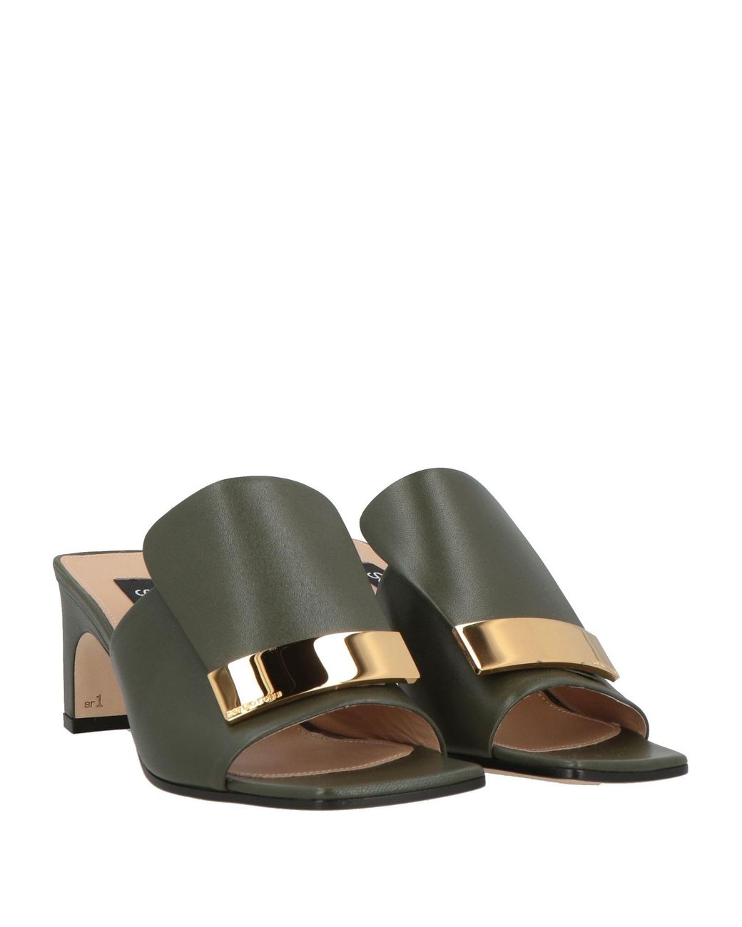 Sergio Rossi Green Sandals