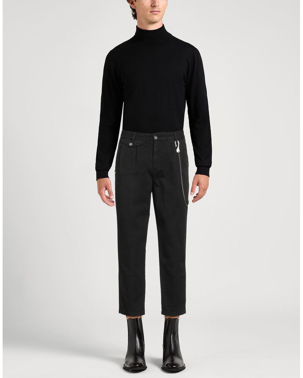 Berna Black Pants for men