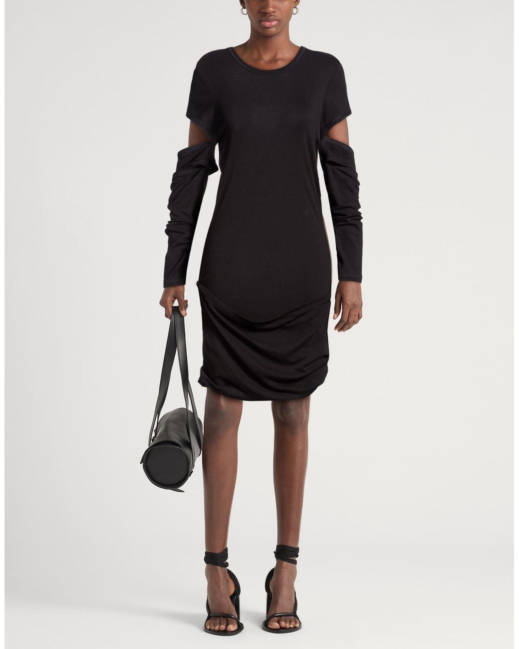 Helmut Lang Black Mini Dresses