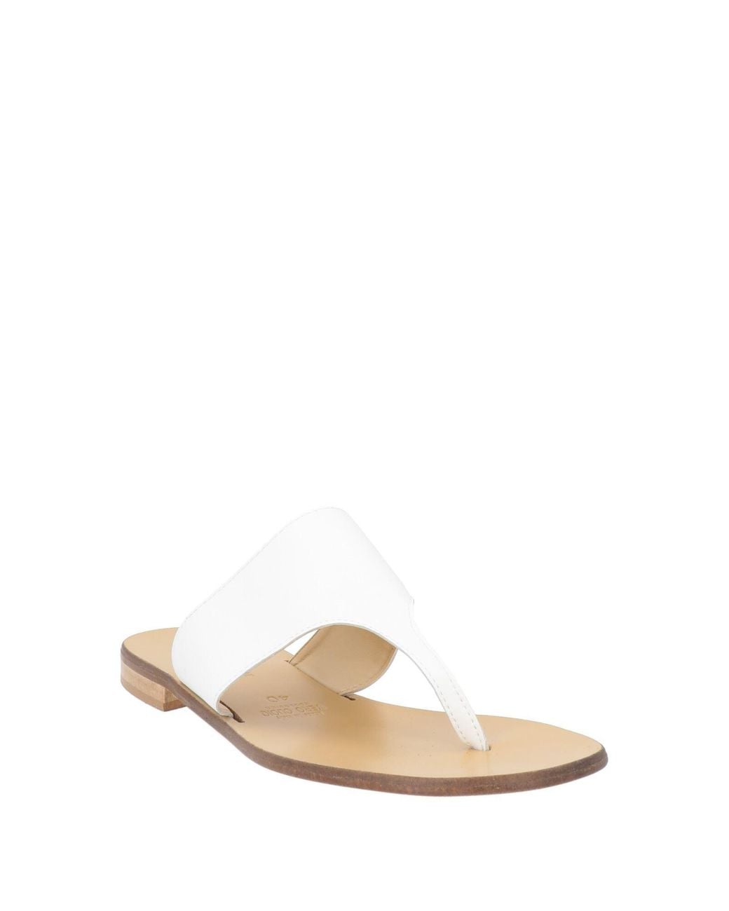 Divine Follie White Thong Sandal