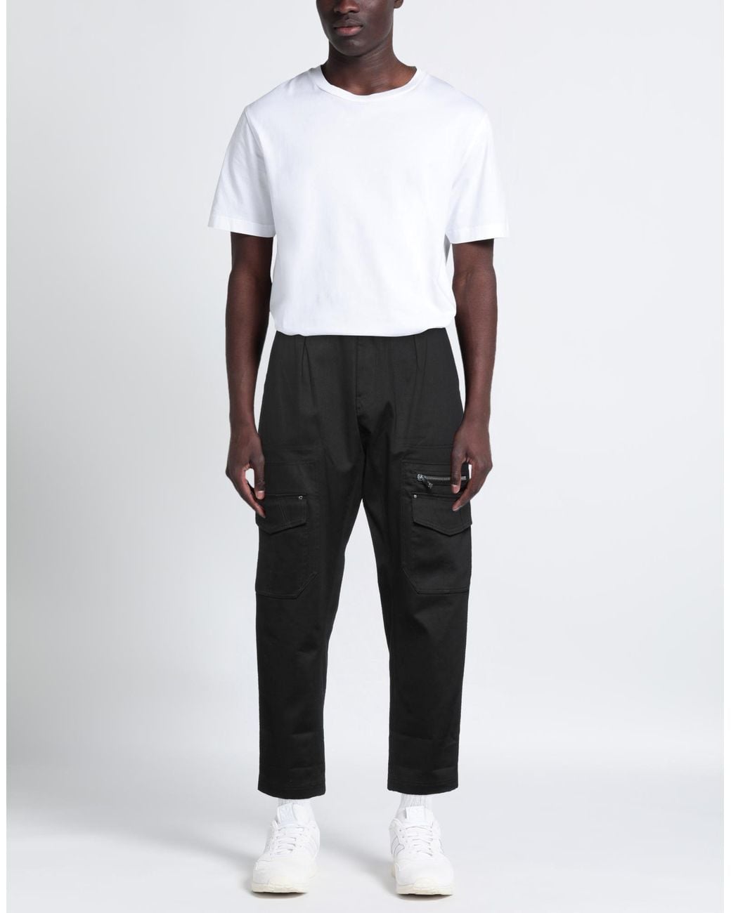 Les Hommes Black Pants for men