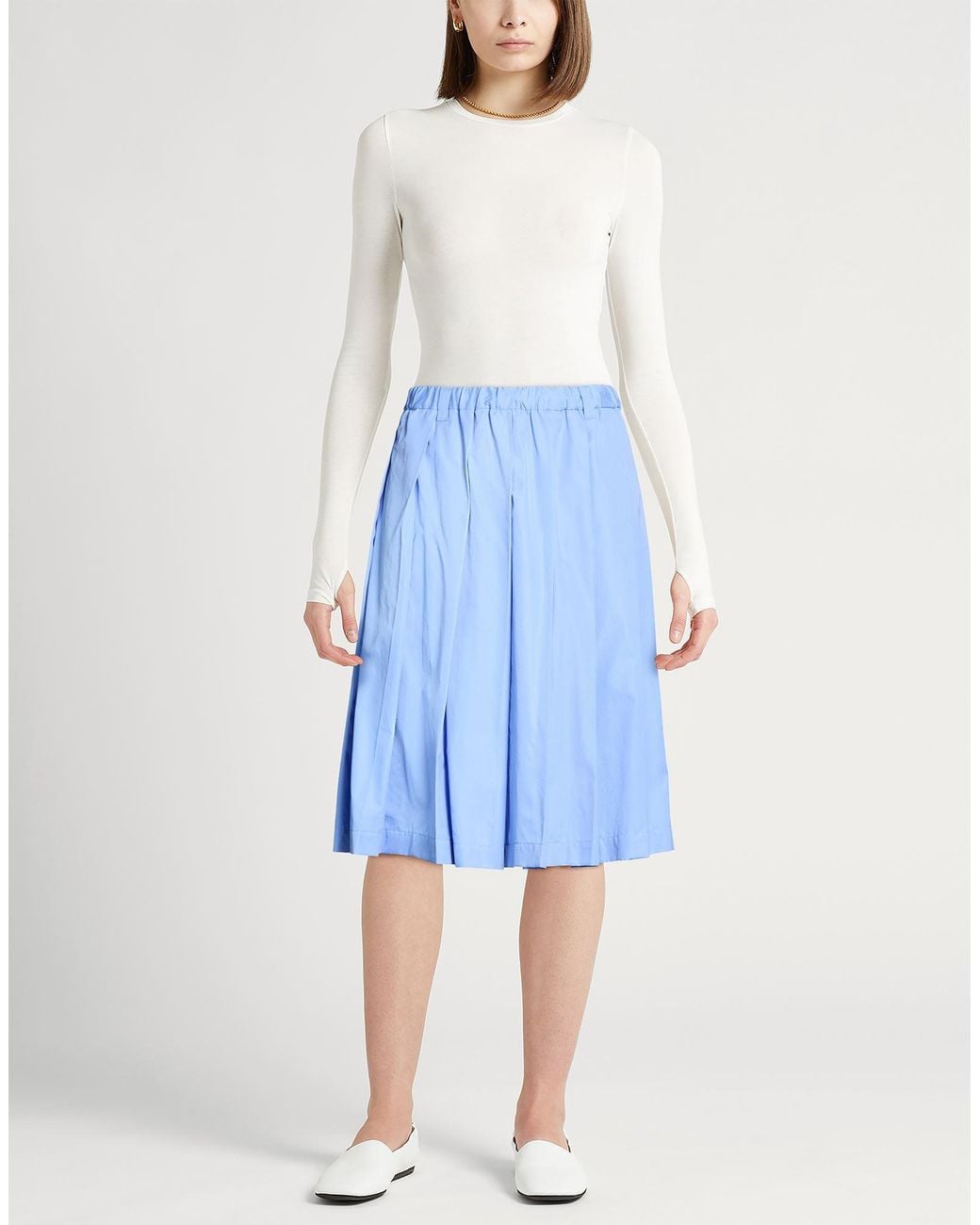 Aspesi Blue Midi Skirt