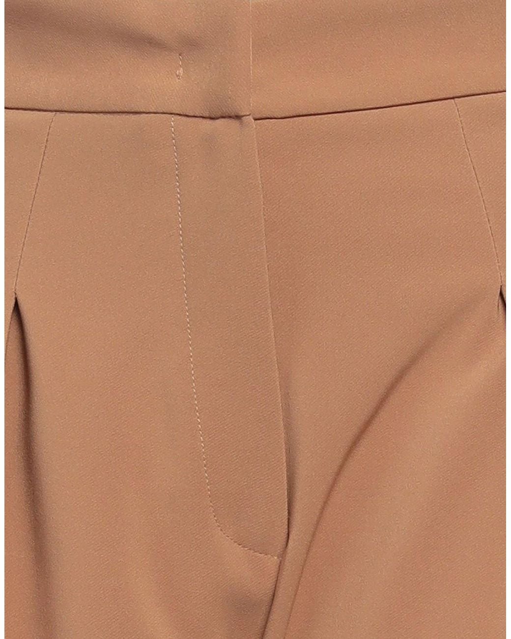 Akep Brown Pants Polyester, Elastane