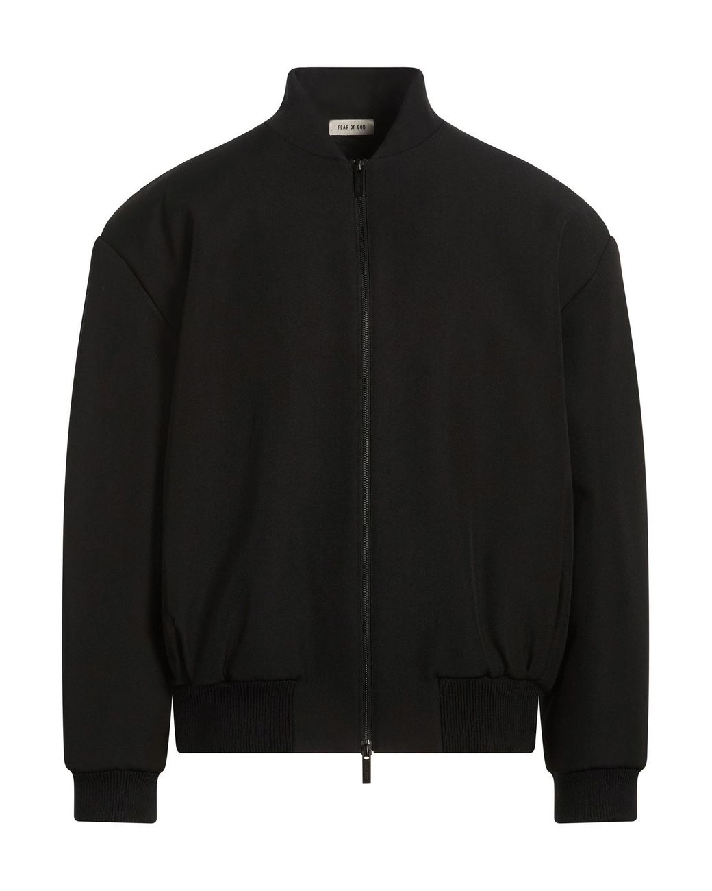 Fear Of God Black Jacket Virgin Wool, Cotton for men