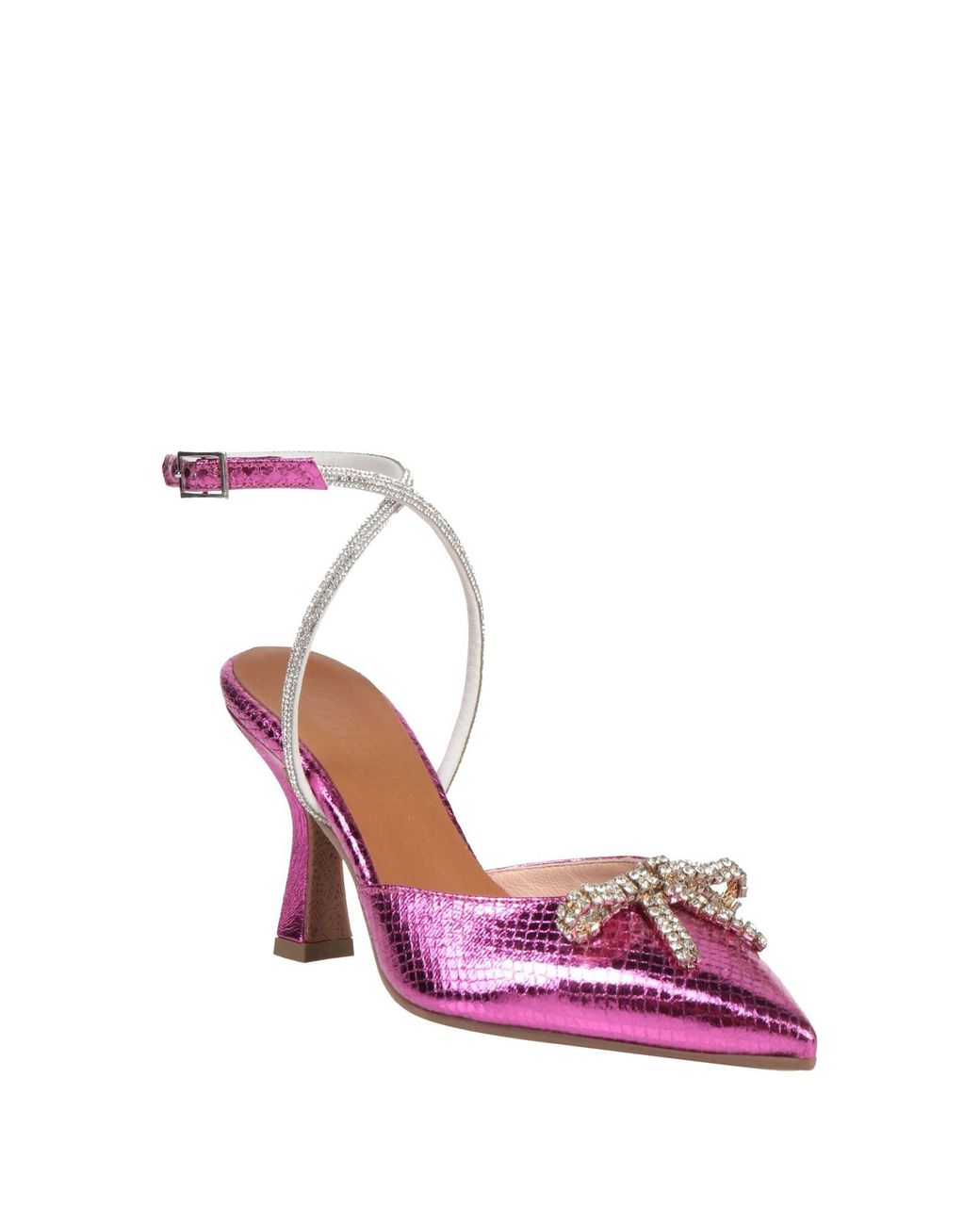 Lorenzo Mari Pink Fuchsia Pumps Synthetic Material