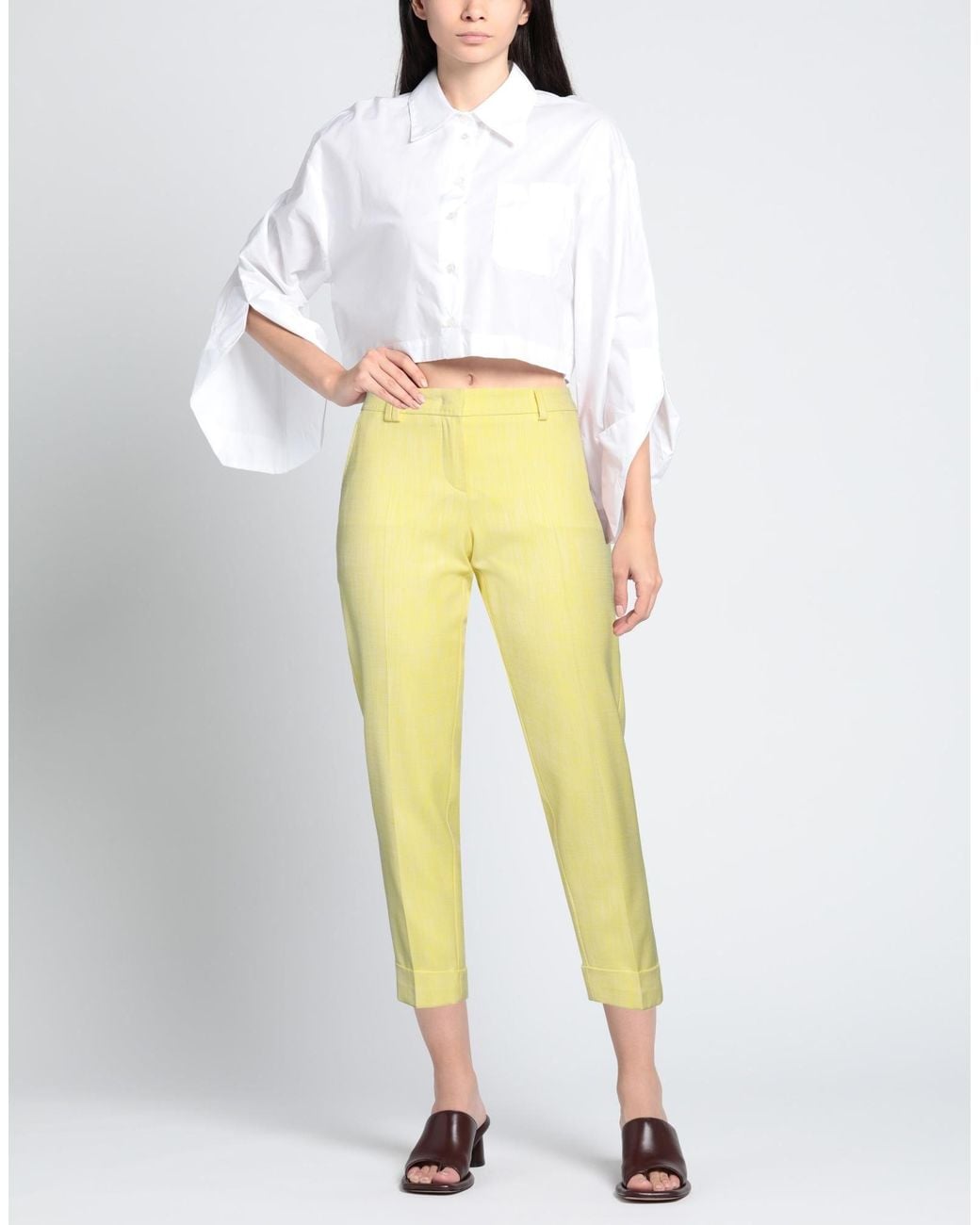 Seductive Yellow Trouser