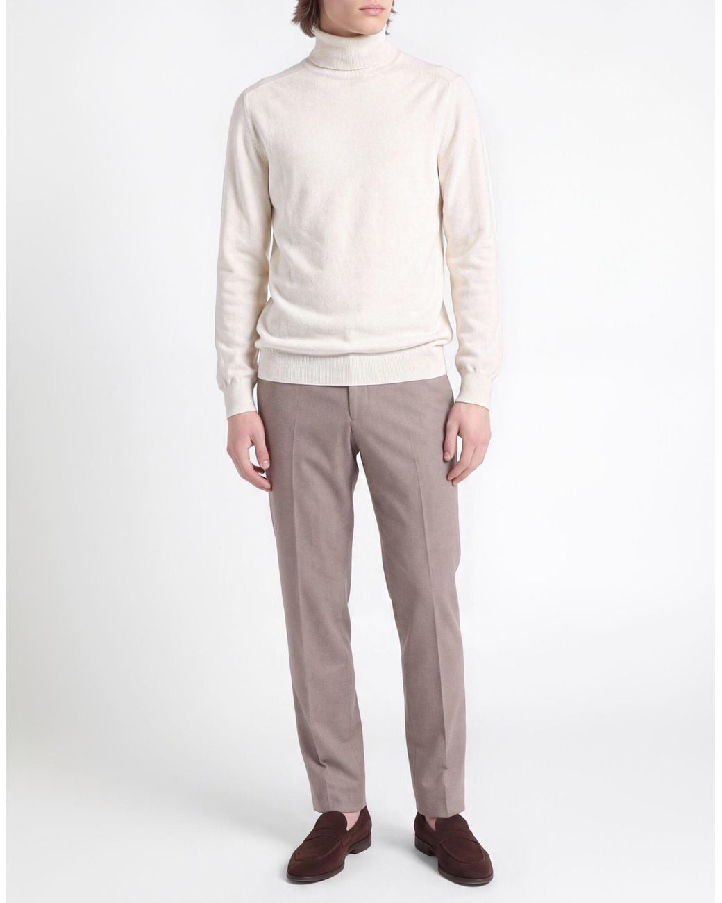 Fedeli Rollkragenpullover in White für Herren