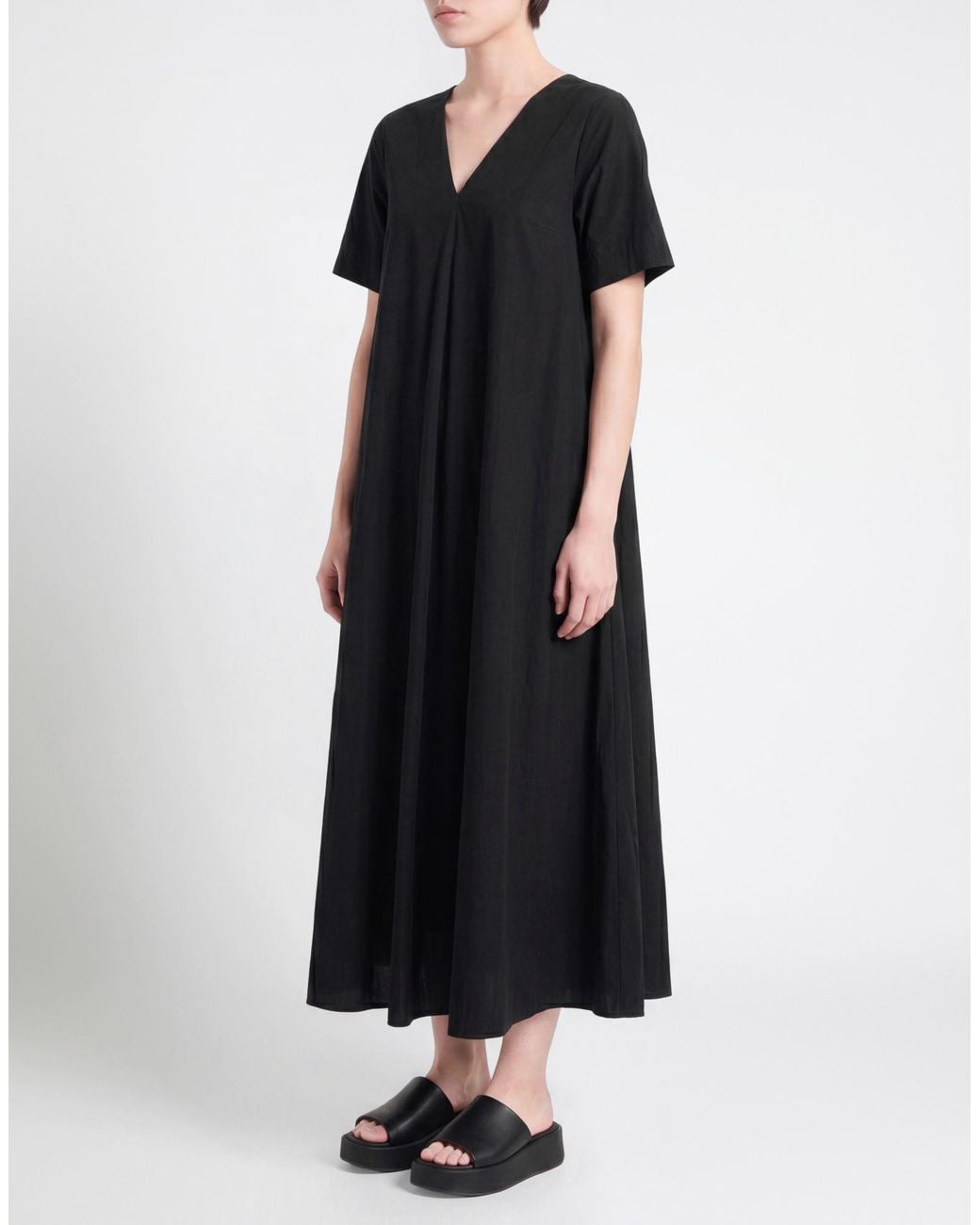 Ottod'Ame Black Midi Dress