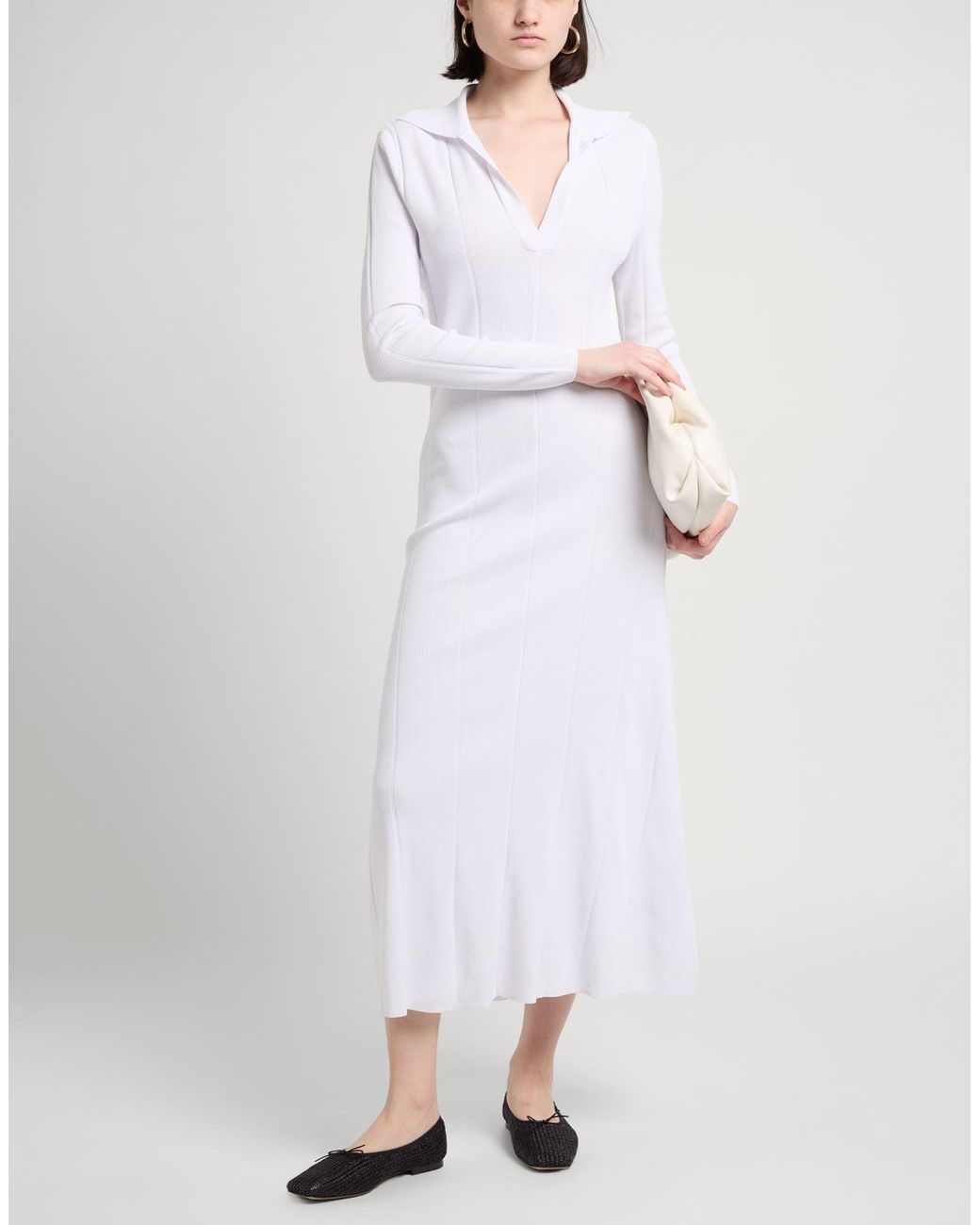 ARMANI EXCHANGE White Midi Dress