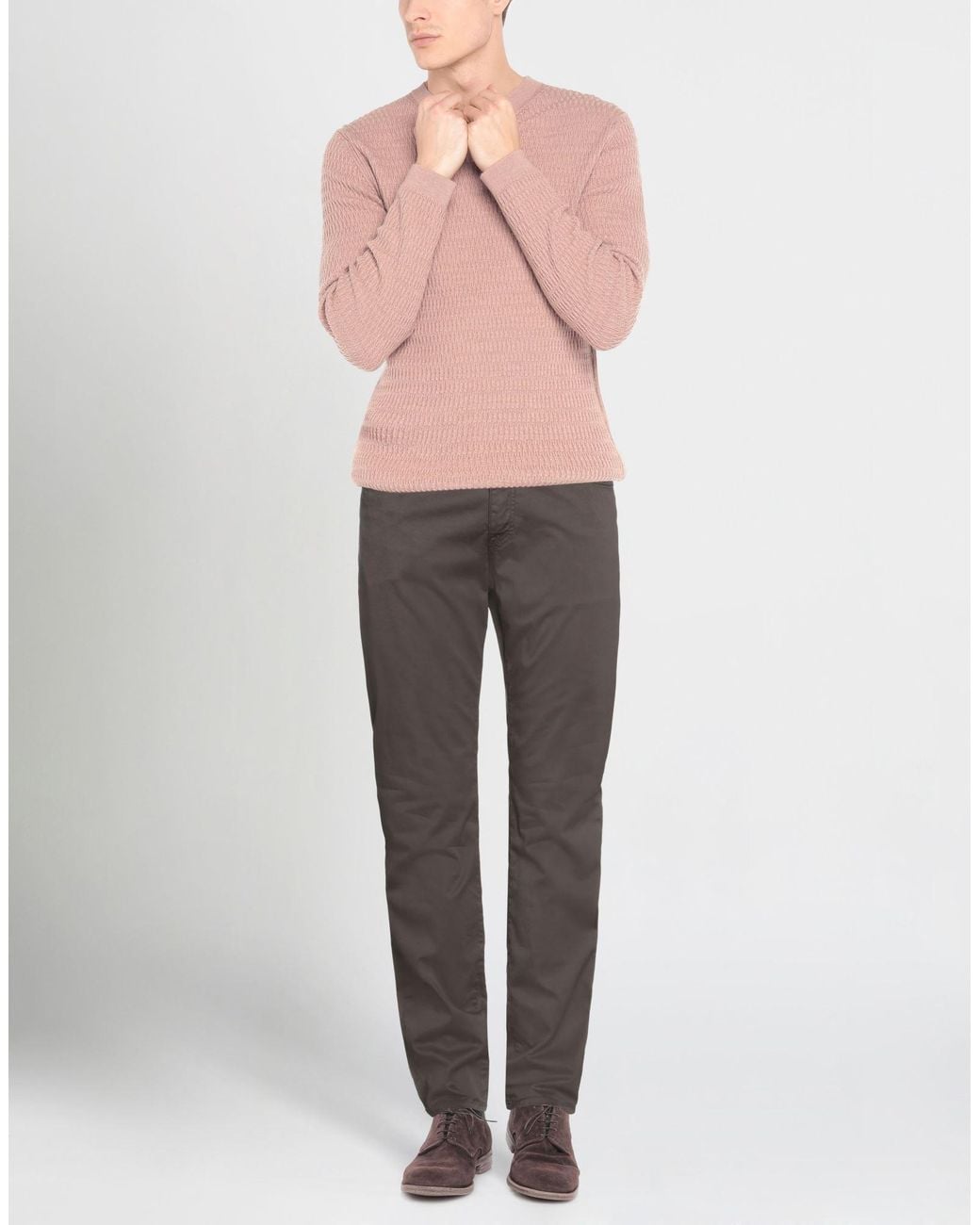 Peuterey Gray Chocolate Pants Cotton, Elastane for men