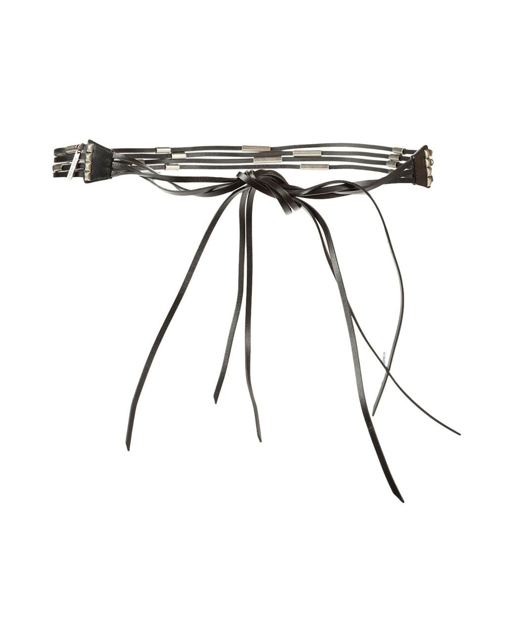 Alberta Ferretti Black Belt Leather