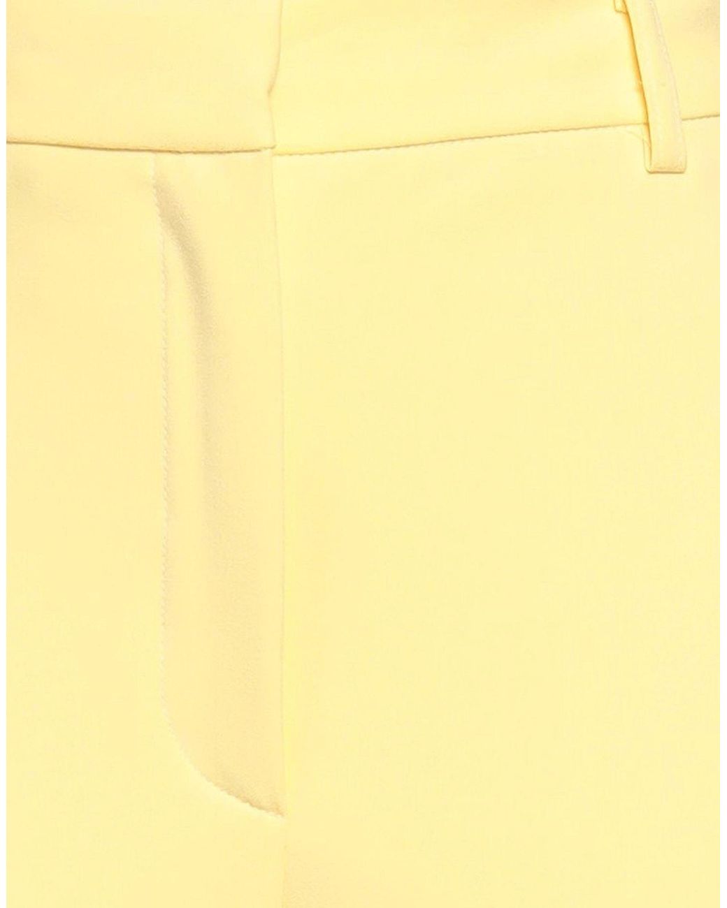 Ottod'Ame Yellow Pants Polyester, Viscose, Elastane