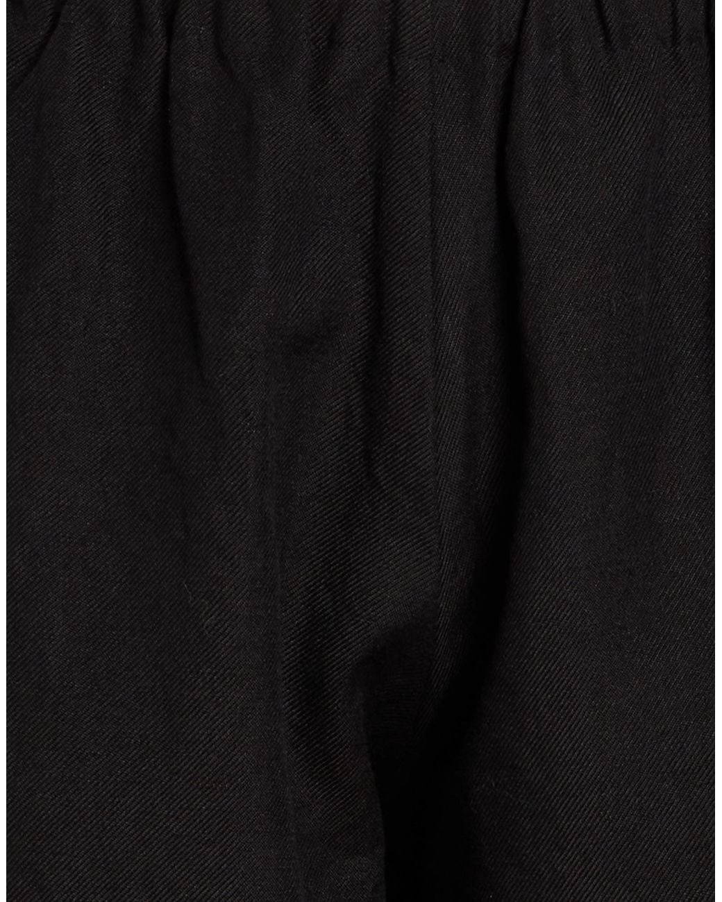 Apuntob Black Pants Virgin Wool, Linen