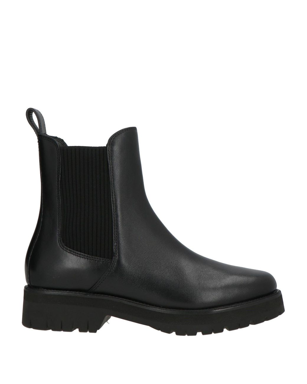 Rag & Bone Black Corey Chelsea Boot Ankle Boots Leather, Textile Fibers