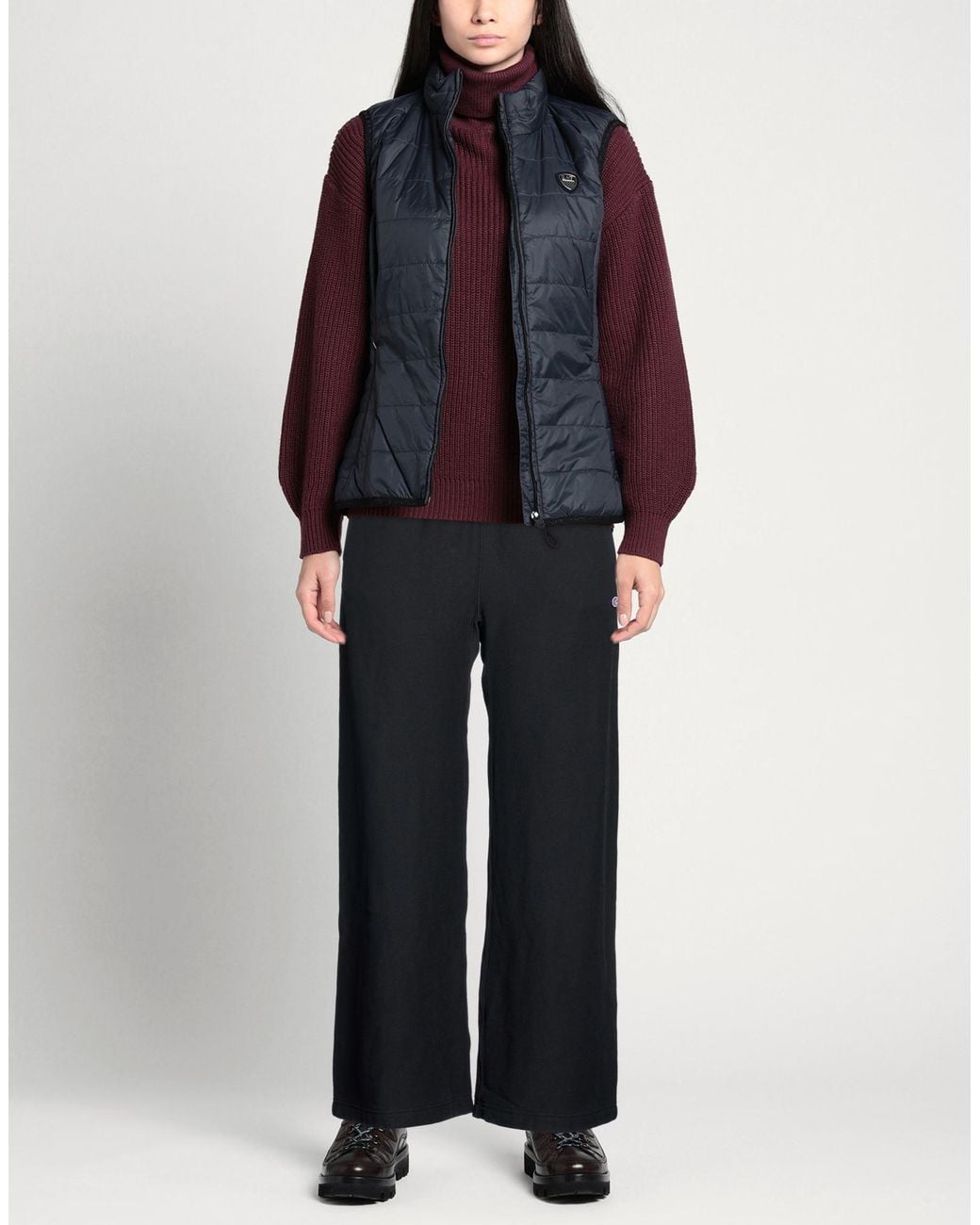 Champion Blue Pants Cotton, Polyester