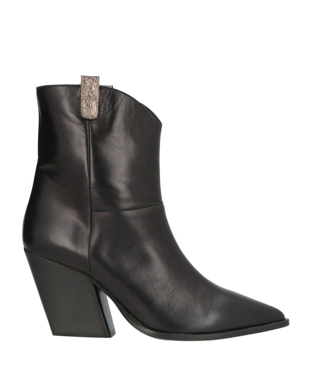 PAOLO MATTEI Black Ankle Boots Leather