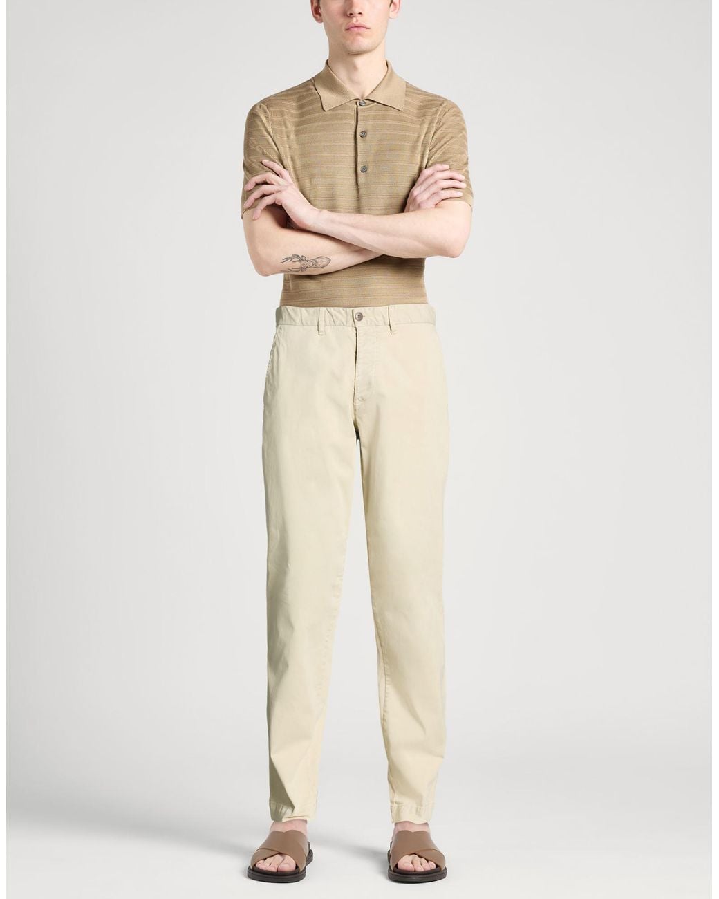 Blauer Natural Pants Cotton, Elastane for men