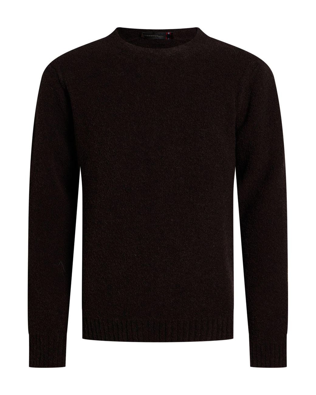Messagerie Black Sweater Virgin Wool, Cotton, Polyamide for men